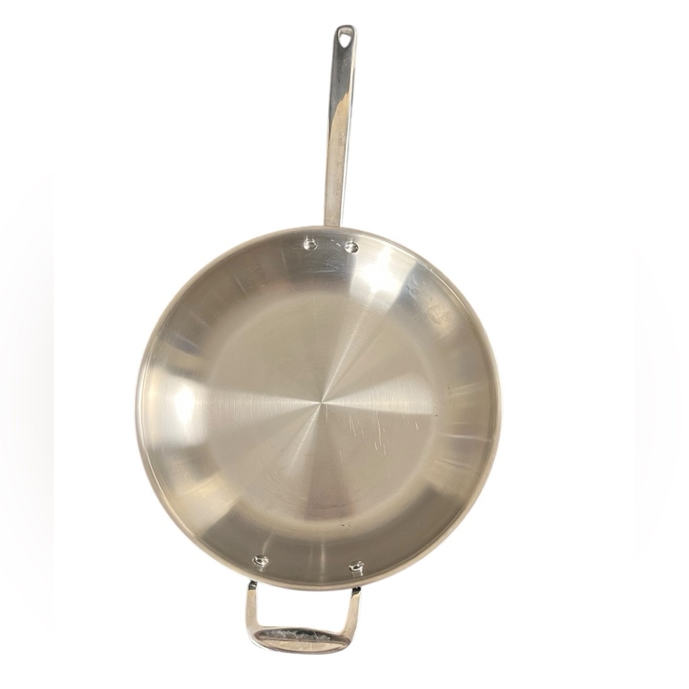 Threshold Stainless Steel Skillet 12" Fry Pan Dishwasher Safe Oven Safe To 500°
